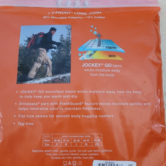 Jockey || Men's Large Long Johns Thermal Underwear || New In Package - Picture 6 of 6